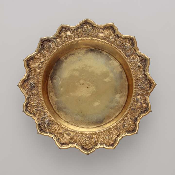 Silver-Gilt Tray in Siamese Style 